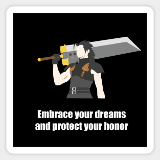 Inspiring Zack Fair Quote final Fantasy 7 Sticker